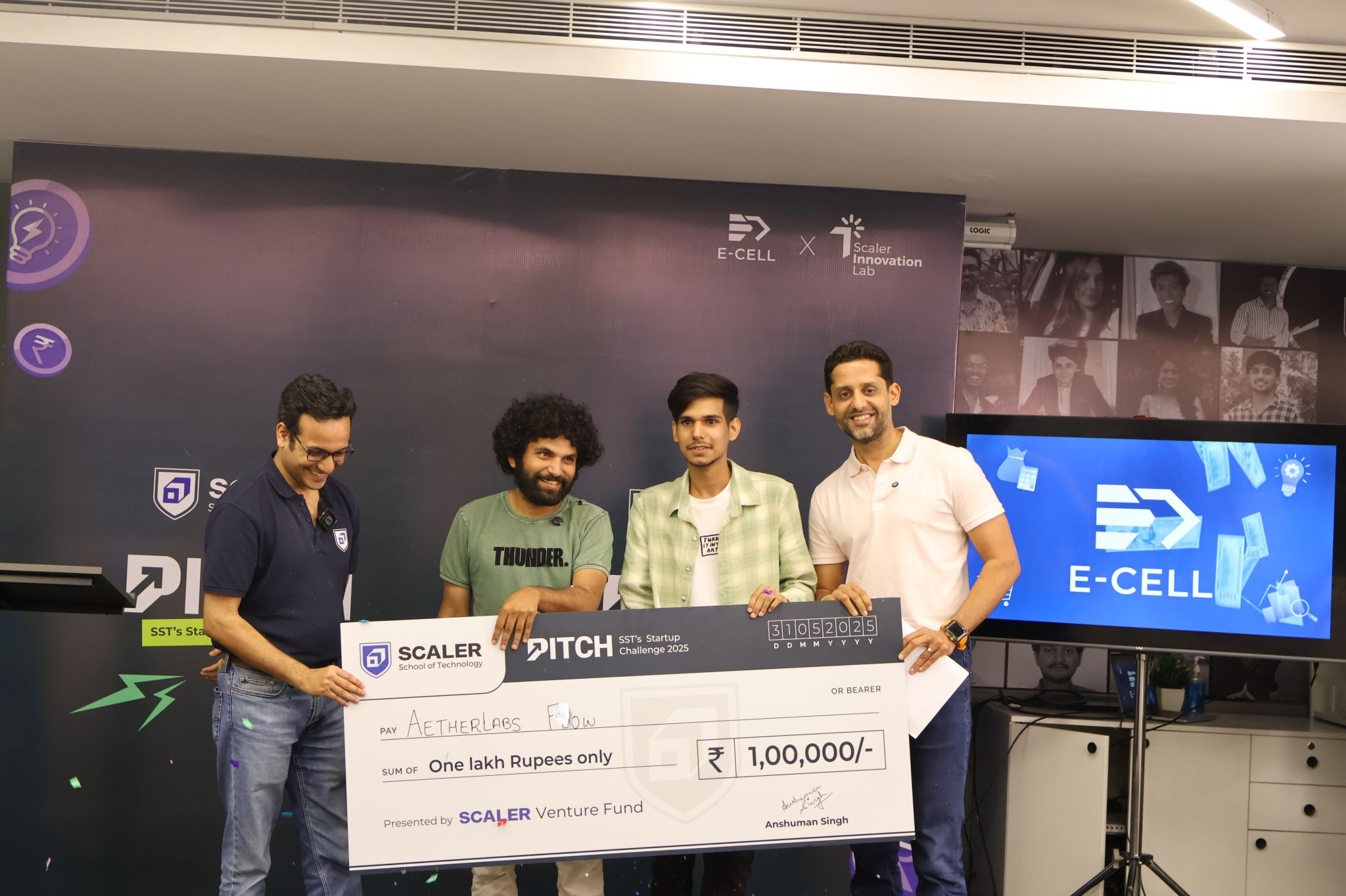 SST Startup Challenge Winner - Advith Sharma with AetherLabs